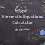 Kinematic Equations Calculator
