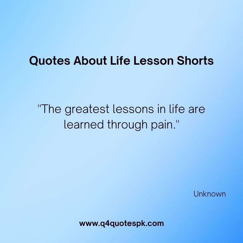 Quotes About Life Lesson Shorts (6)