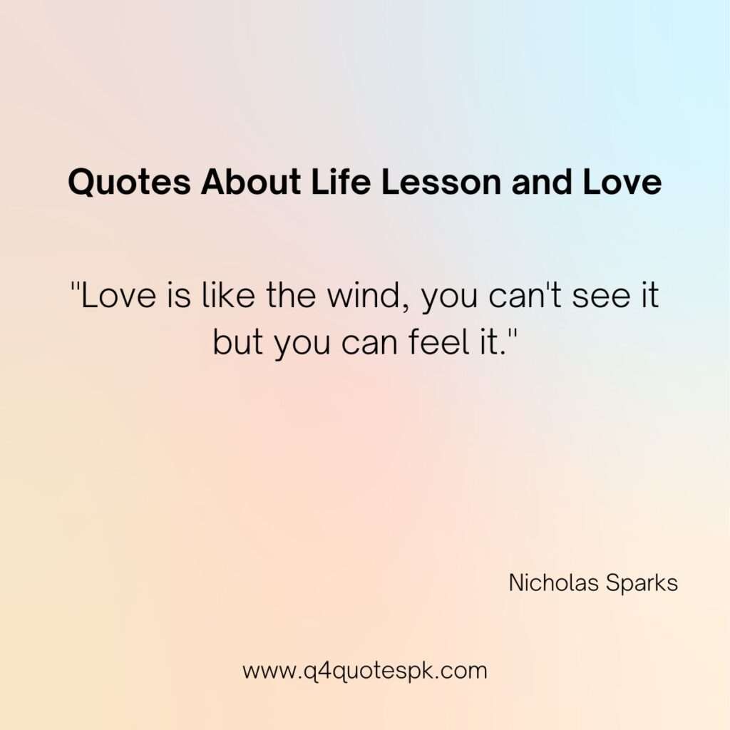 Quotes About Life Lesson and Love 19