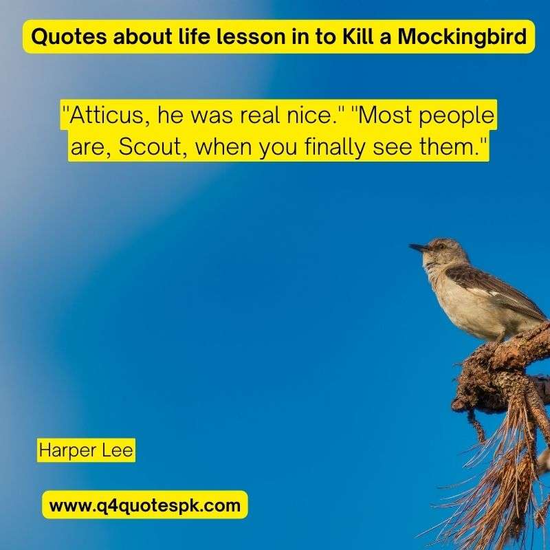 Quotes about life lesson in to Kill a Mockingbird (11)