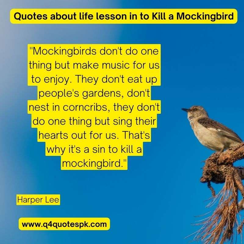 Quotes about life lesson in to Kill a Mockingbird (12)