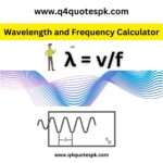 Wavelength and Frequency Calculator