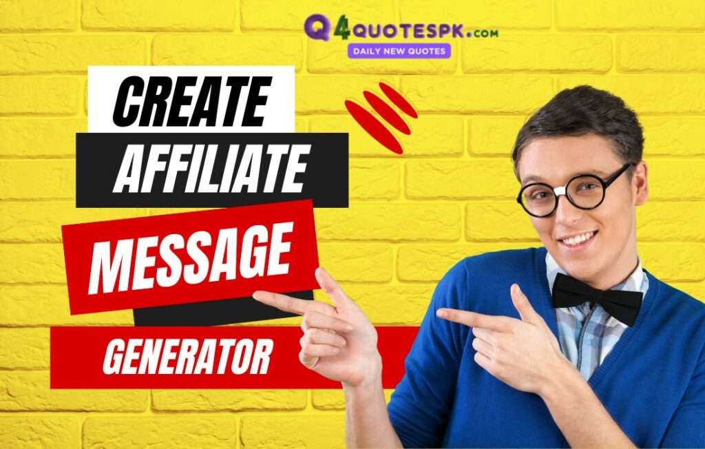 Affiliate Message Generator